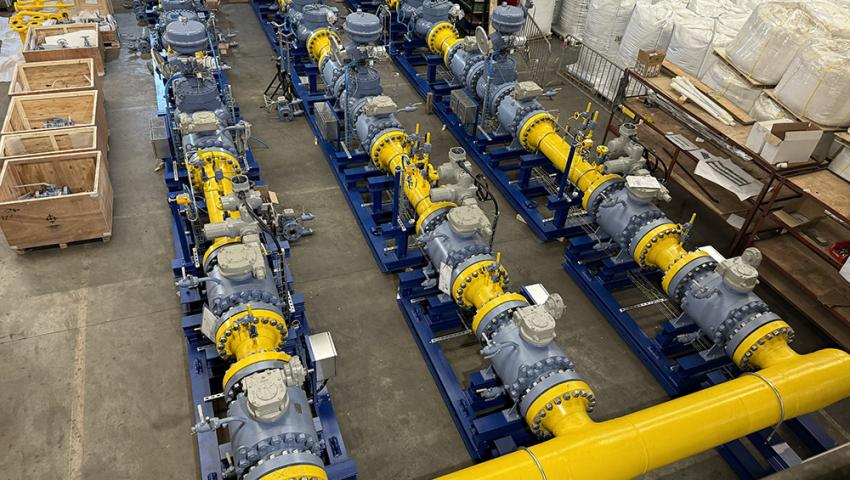Volledige kleppenset voor meteringskid (30.000 kg staal)